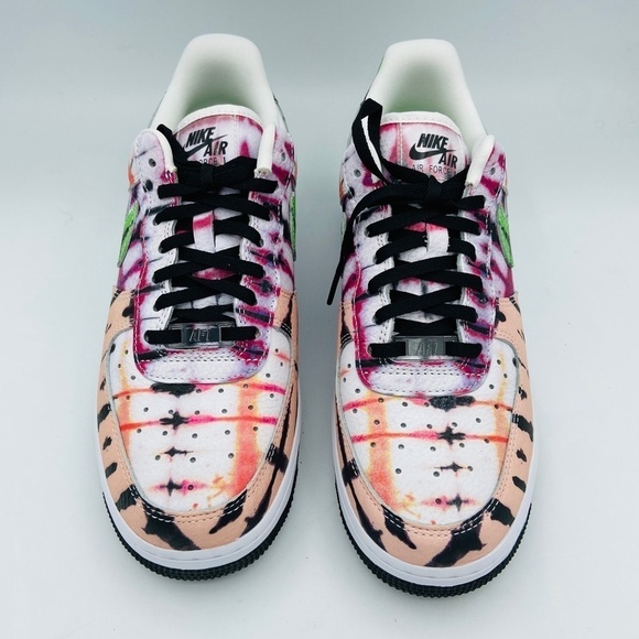 NIB NIKE Women's Air Force 1 Black Tie Dye Colorful Sneaker Shoes Size 8.5 - Picture 4 of 8